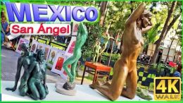 4K WALK MEXICO CITY San Angel Ciudad de Mexico CDMX Travel Vlog